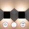 Quickway Imports Modern Decorative Waterproof Aluminum Wall Lamp 10 Watt Cool White 4000K, Black Set of 2 QI004492.BK.2 - alternate 1